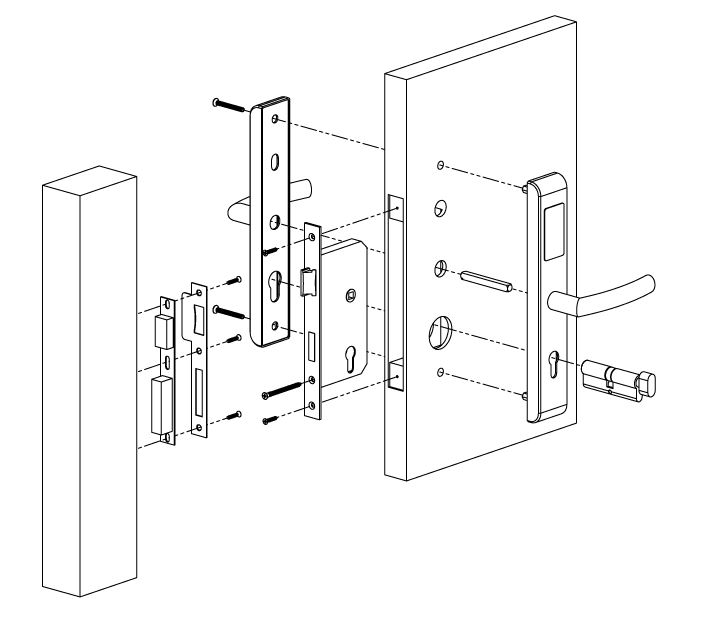 DLK-929-8D nll mkds MIFARE krtys irodazr szerelsi bra